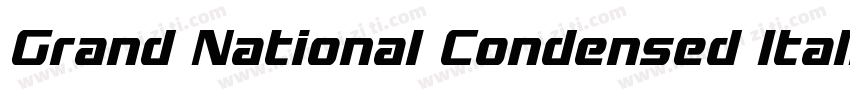Grand National Condensed Italic Con字体转换